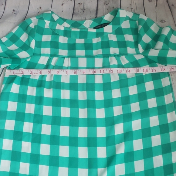 Banana Republic Green white Checkered Shirt - Picture 9 of 12